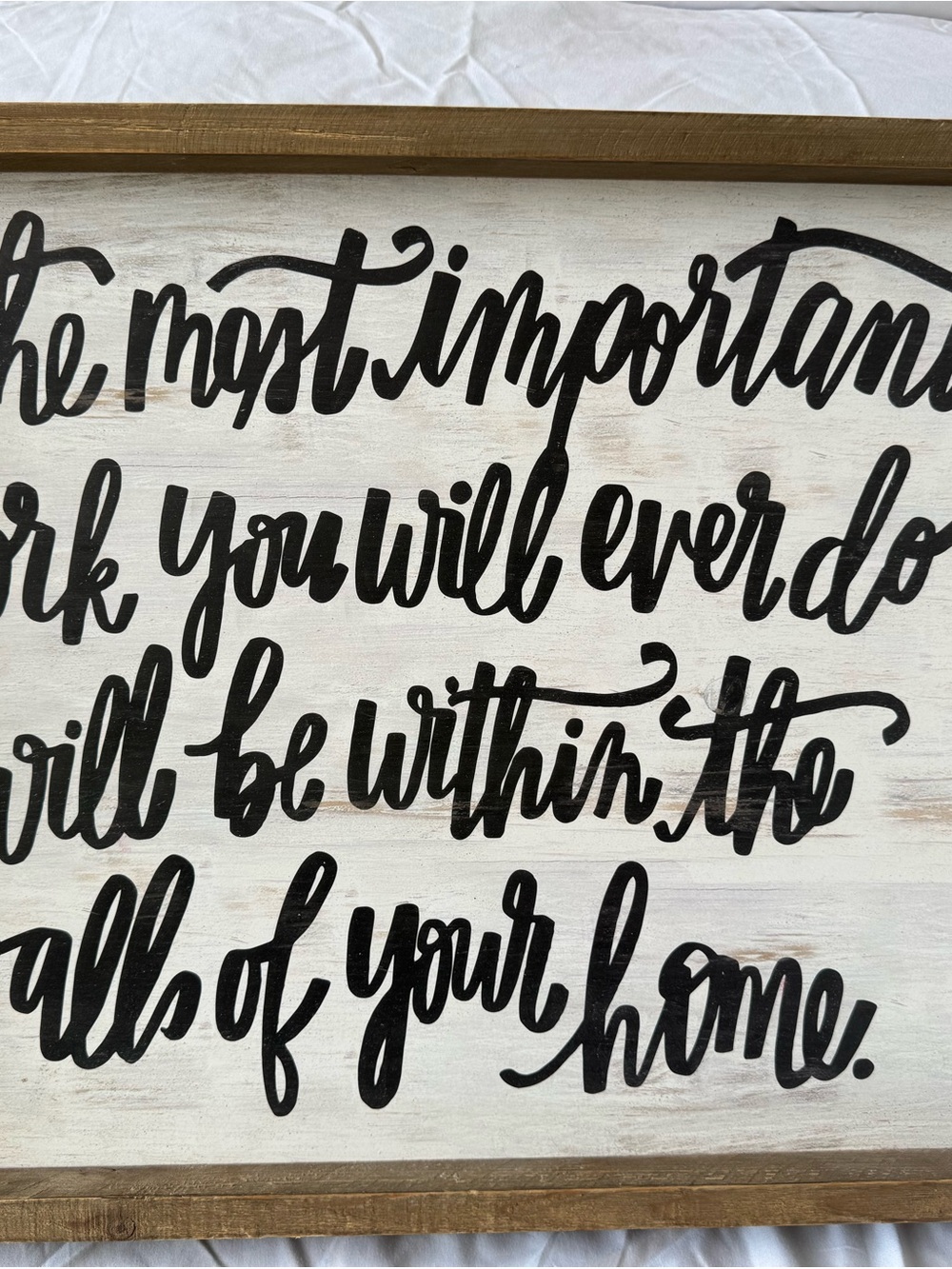 Hobby Lobby Black Script Framed Wall Art